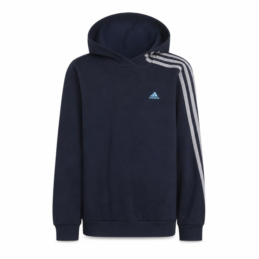 Adidas Boys Blue Pullover Hoodie 164cm Regular Fit Sportswear