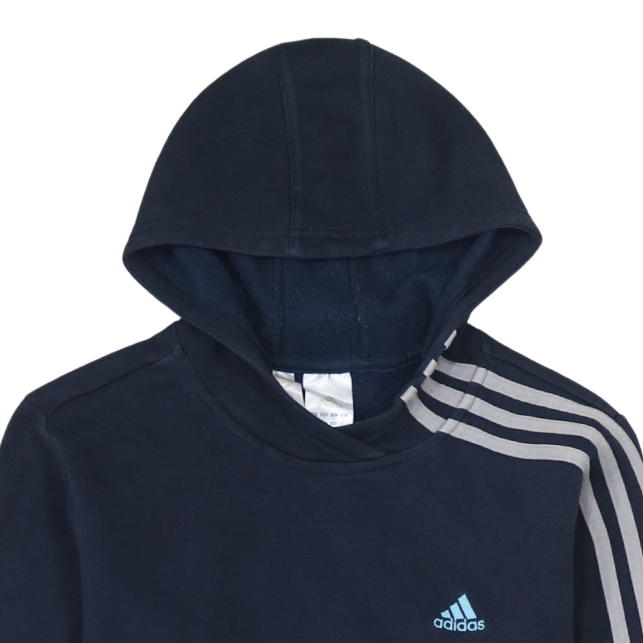 Adidas Boys Blue Pullover Hoodie 164cm Regular Fit Sportswear