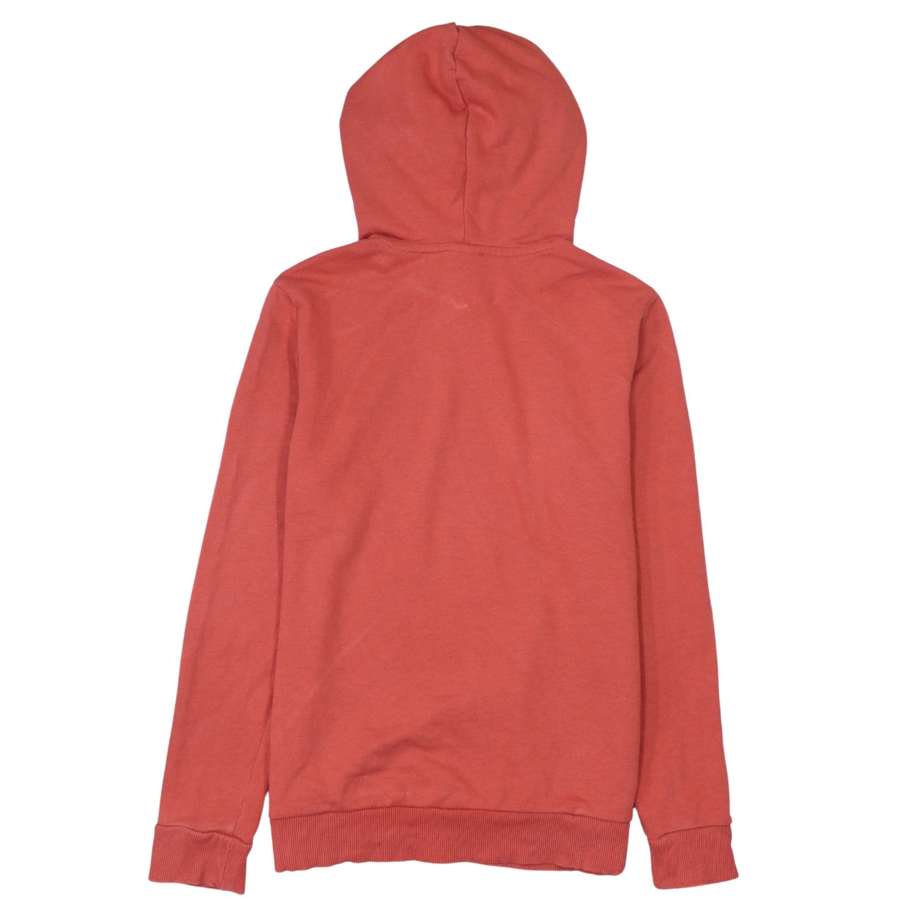 Adidas Womens Coral Pink Hoodie Size 12-14 Medium Pullover Hooded Sweatshirt