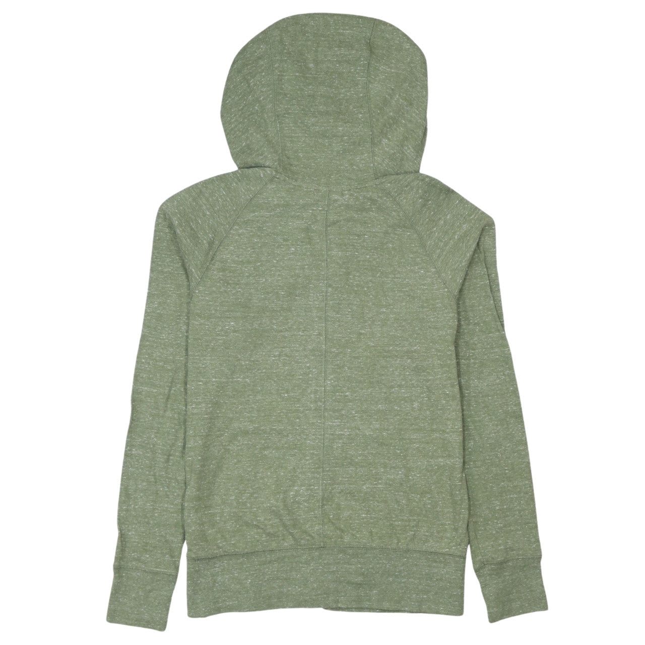 Nike Womens XS Green Full Zip Hoodie Sweatshirt Lightweight Cotton Blend