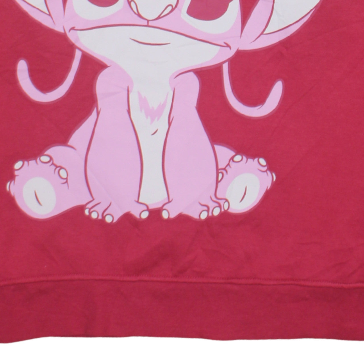 Disney Women’s Pink Pullover Sweatshirt Small Angel Graphic