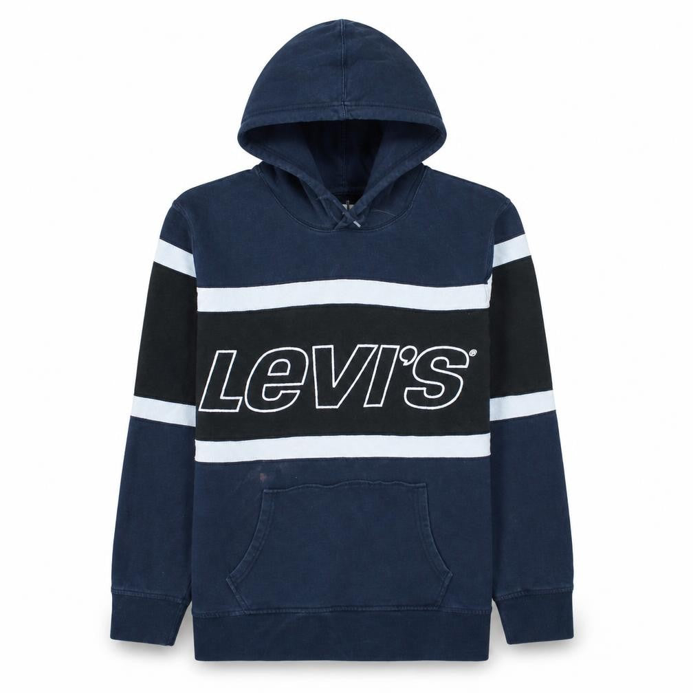 Levi's Men's Blue L Pullover Hoodie Logo Graphic Sweatshirt