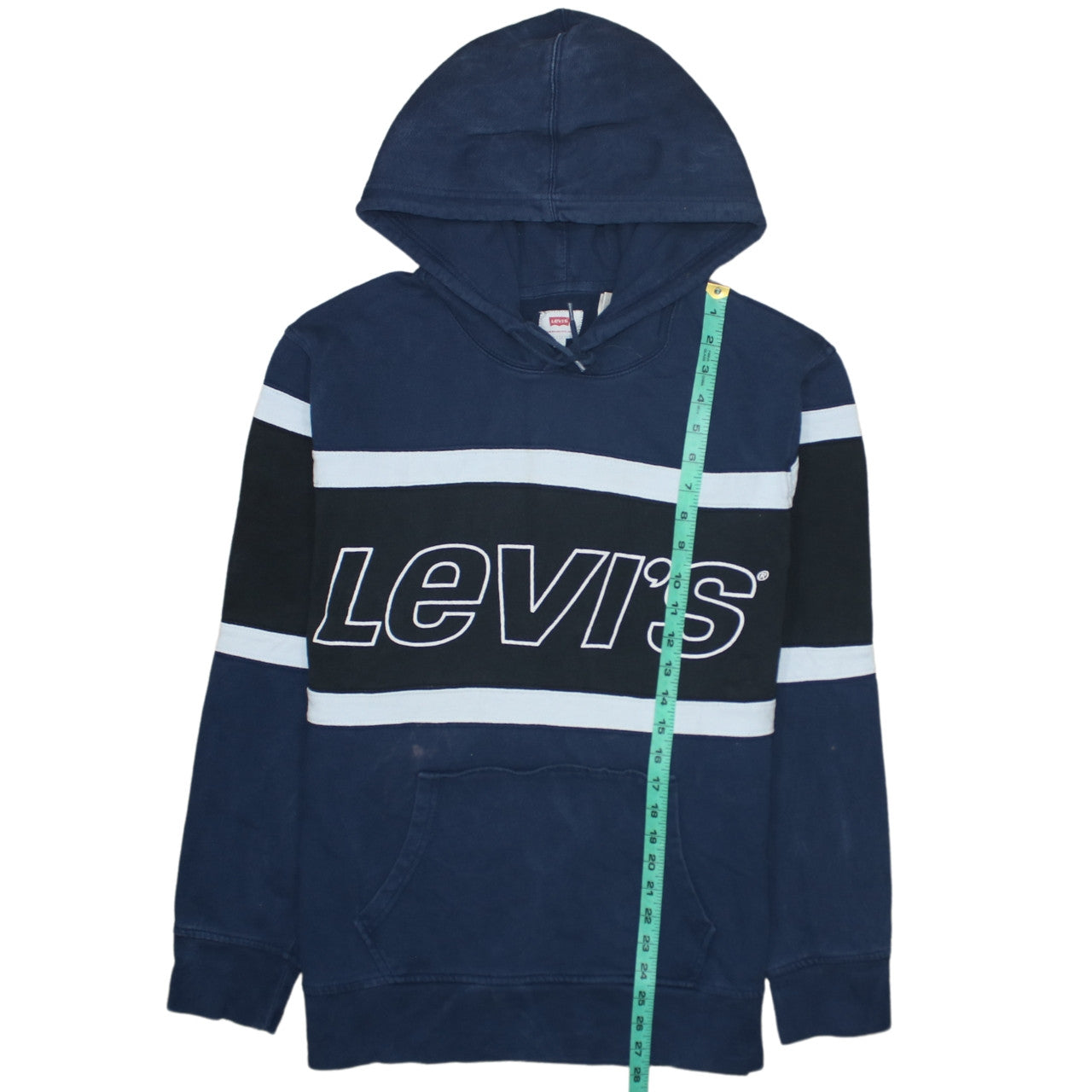 Levi's Men's Blue L Pullover Hoodie Logo Graphic Sweatshirt