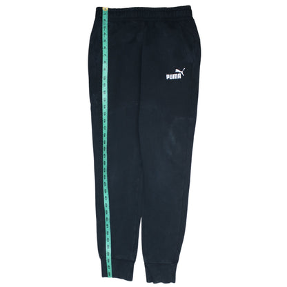 Back view of Puma Men’s Black Jogger Sweatpants Regular Fit Small
