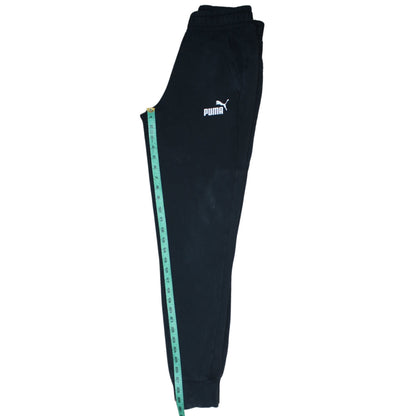 Close-up detail of Puma Men’s Black Jogger Sweatpants Regular Fit Small