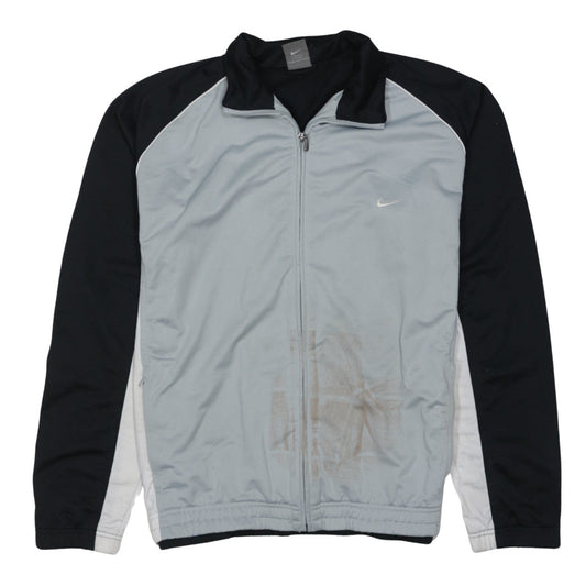 Nike Mens Black Grey XL Track Jacket Full Zip Activewear