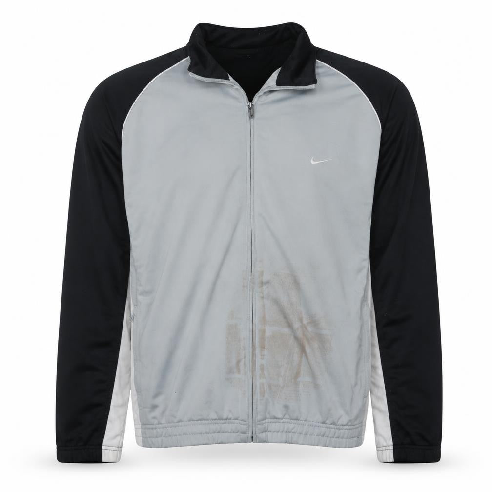 Nike Mens Black Grey XL Track Jacket Full Zip Activewear