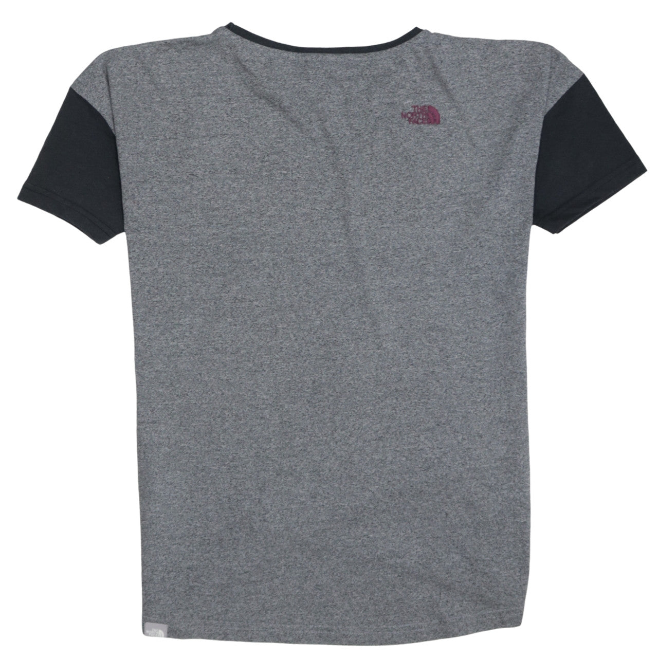 The North Face Womens Black Grey Crew Neck Colourblock T-Shirt S