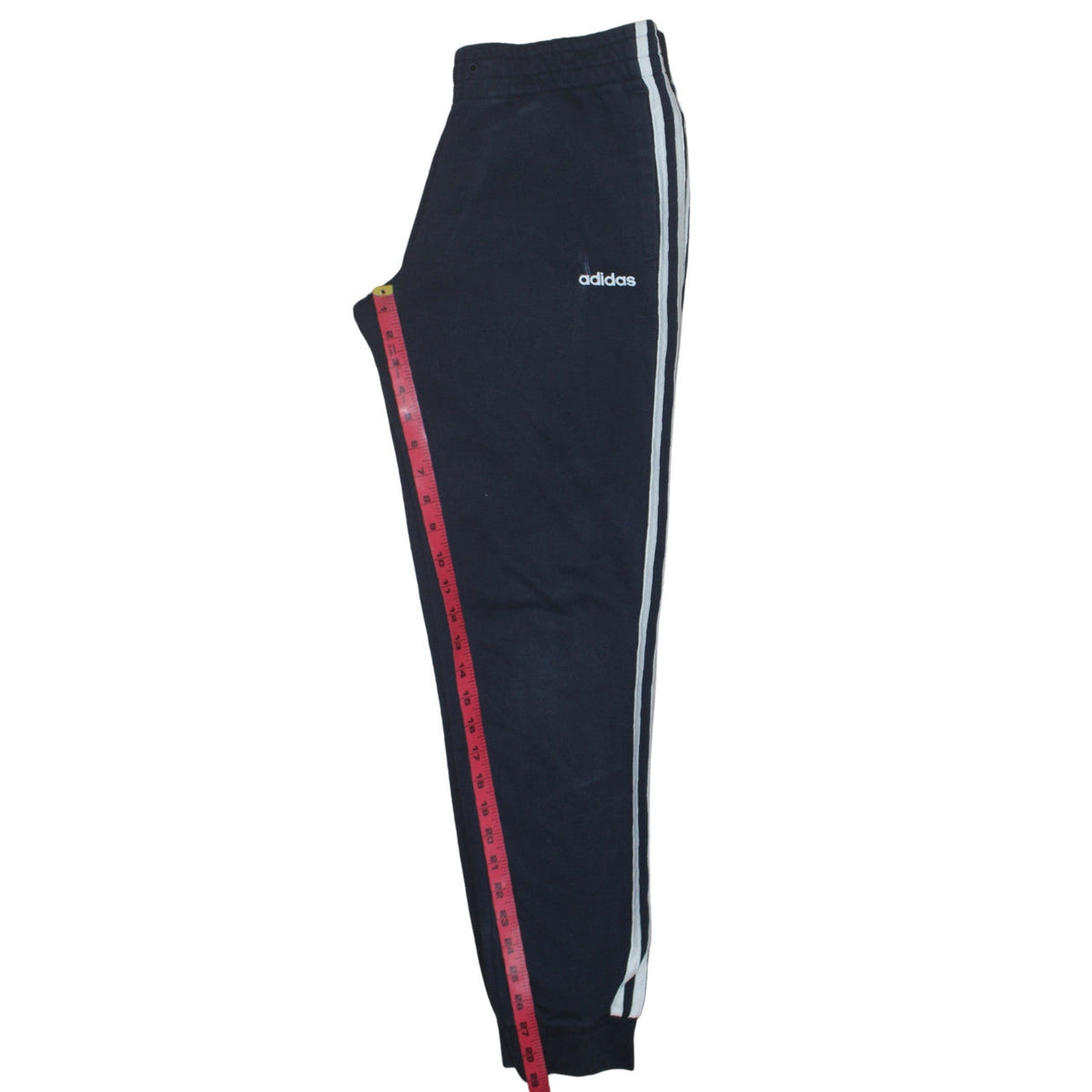 Adidas Womens Blue Track Pants Size 12-14 Elastic Waist Side Stripe