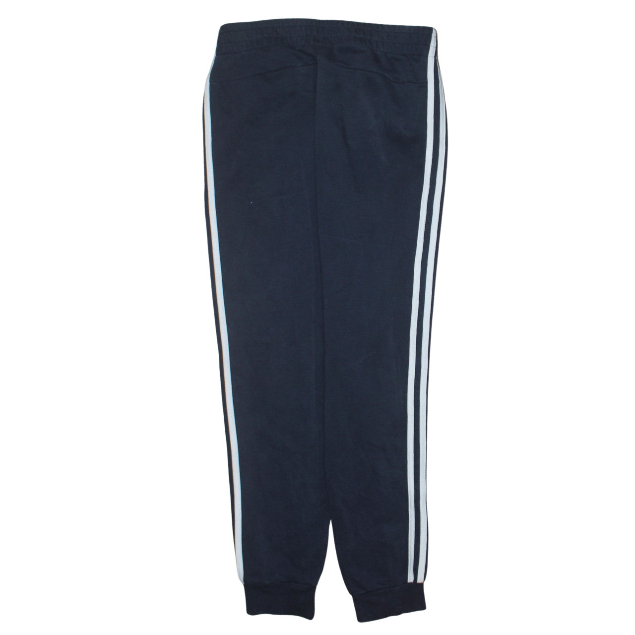 Adidas Womens Blue Track Pants Size 12-14 Elastic Waist Side Stripe