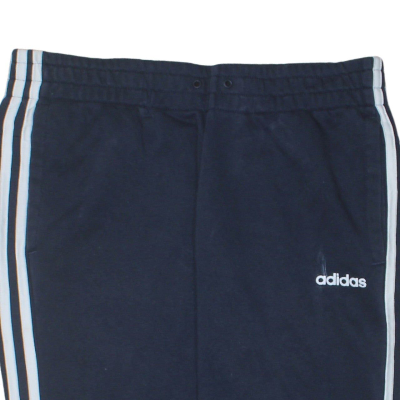 Adidas Womens Blue Track Pants Size 12-14 Elastic Waist Side Stripe
