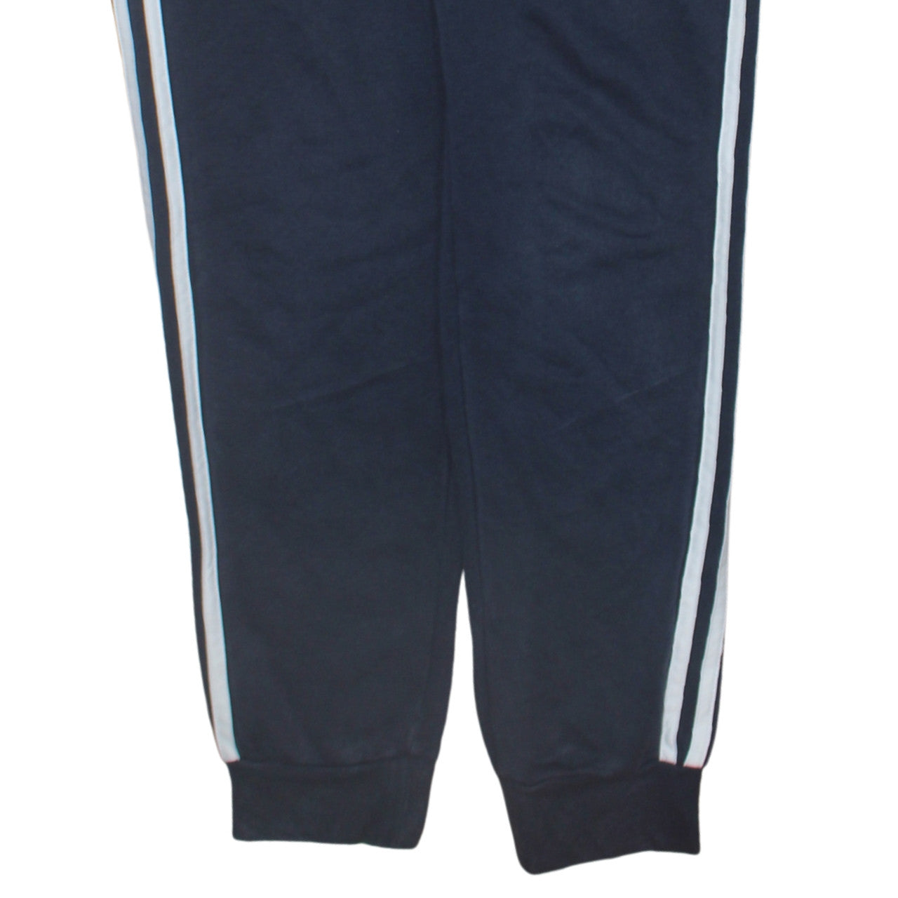 Adidas Womens Blue Track Pants Size 12-14 Elastic Waist Side Stripe