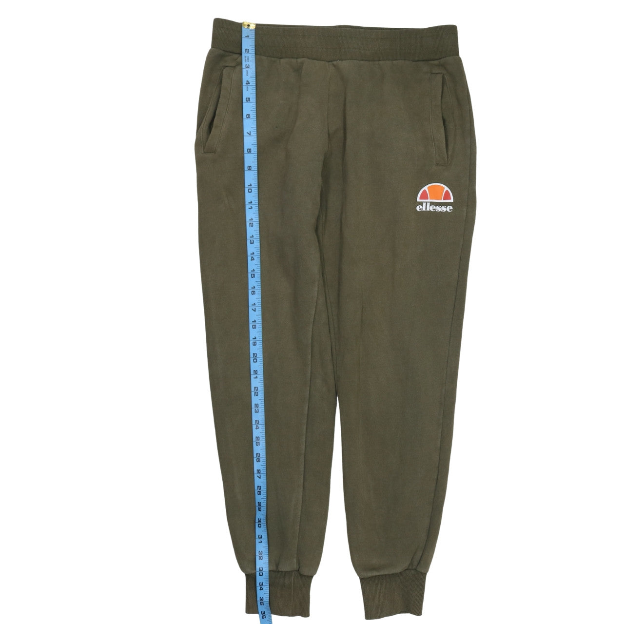 Ellesse Womens Green Jogger Trousers UK 10 Regular Fit Fleece