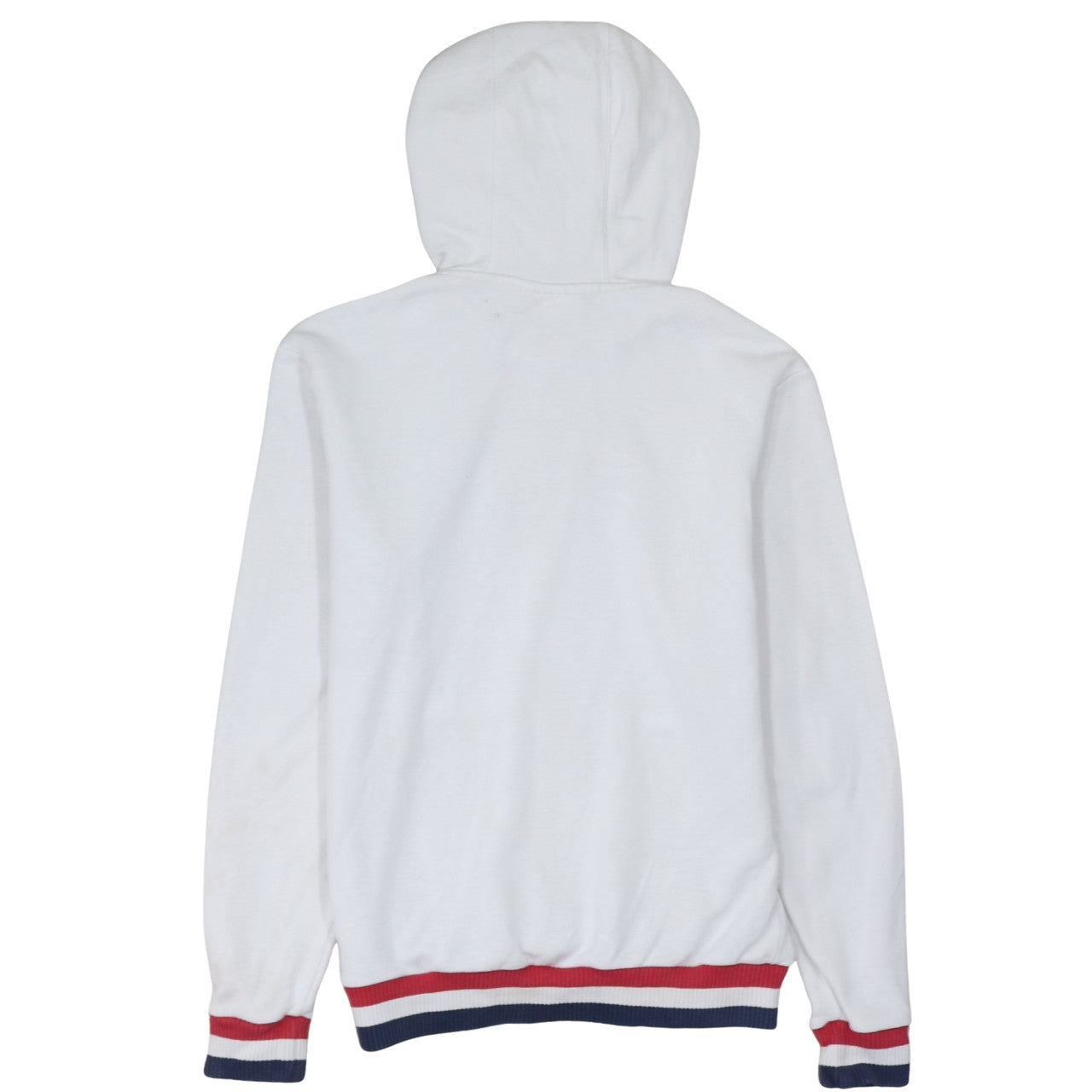 Fila Men's White Pullover Hoodie S Logo Graphic Cotton Blend