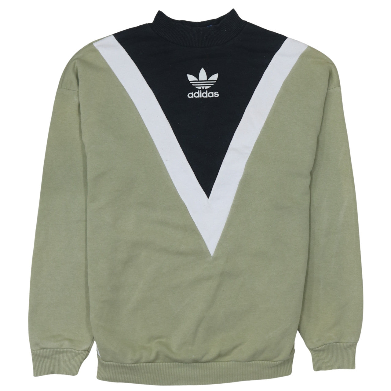 Adidas Women’s Green Sweatshirt Size 10 Crew Neck Retro Style