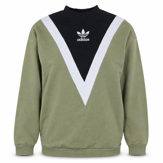 Adidas Women’s Green Sweatshirt Size 10 Crew Neck Retro Style