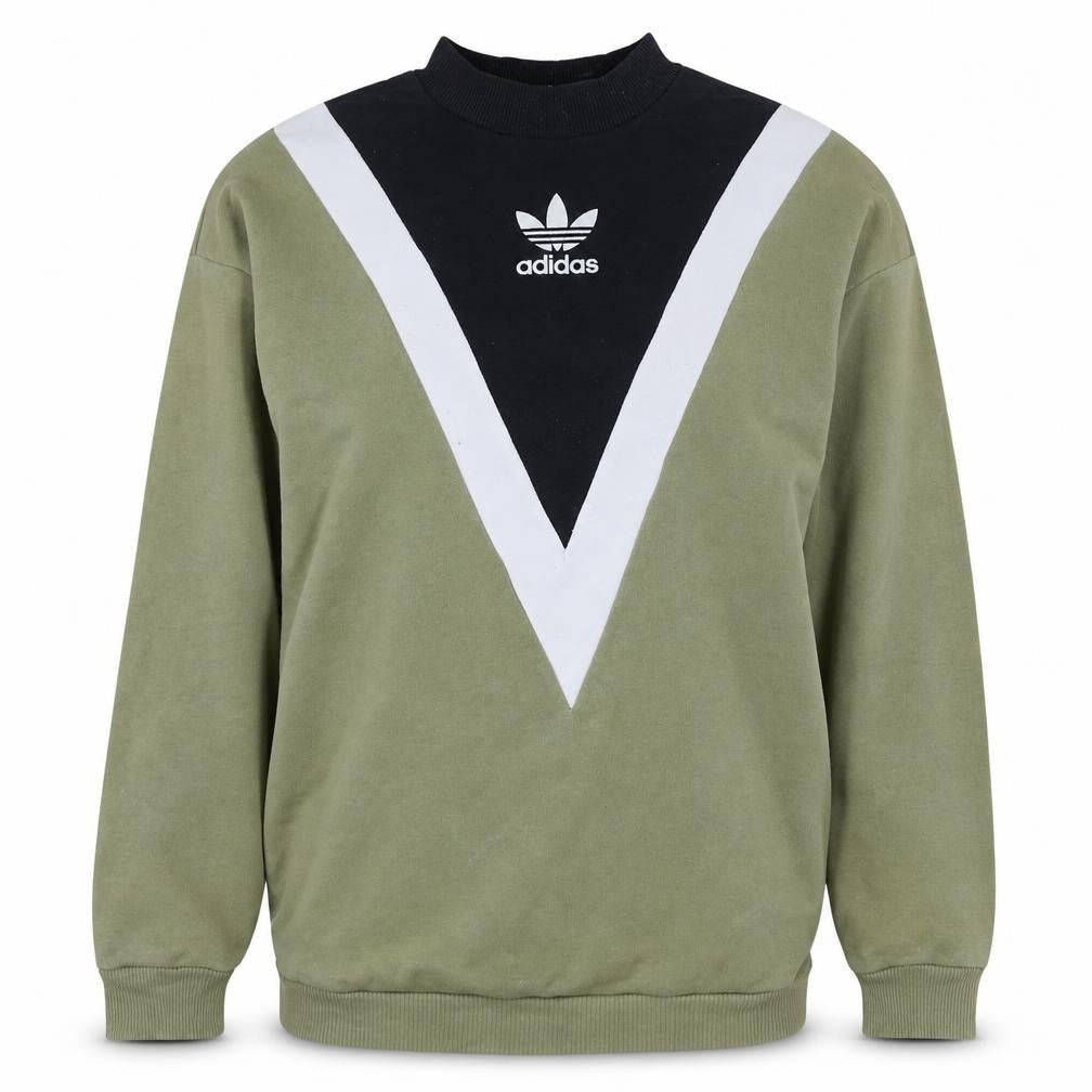 Adidas Women’s Green Sweatshirt Size 10 Crew Neck Retro Style