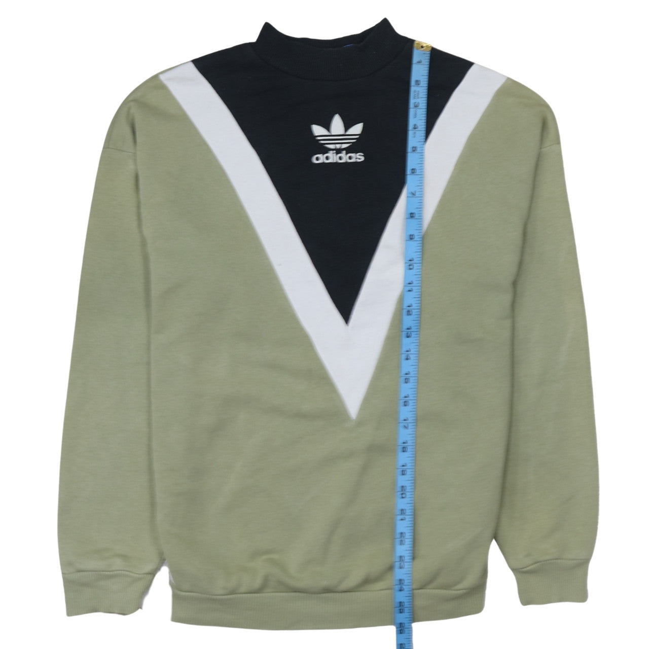 Adidas Women’s Green Sweatshirt Size 10 Crew Neck Retro Style