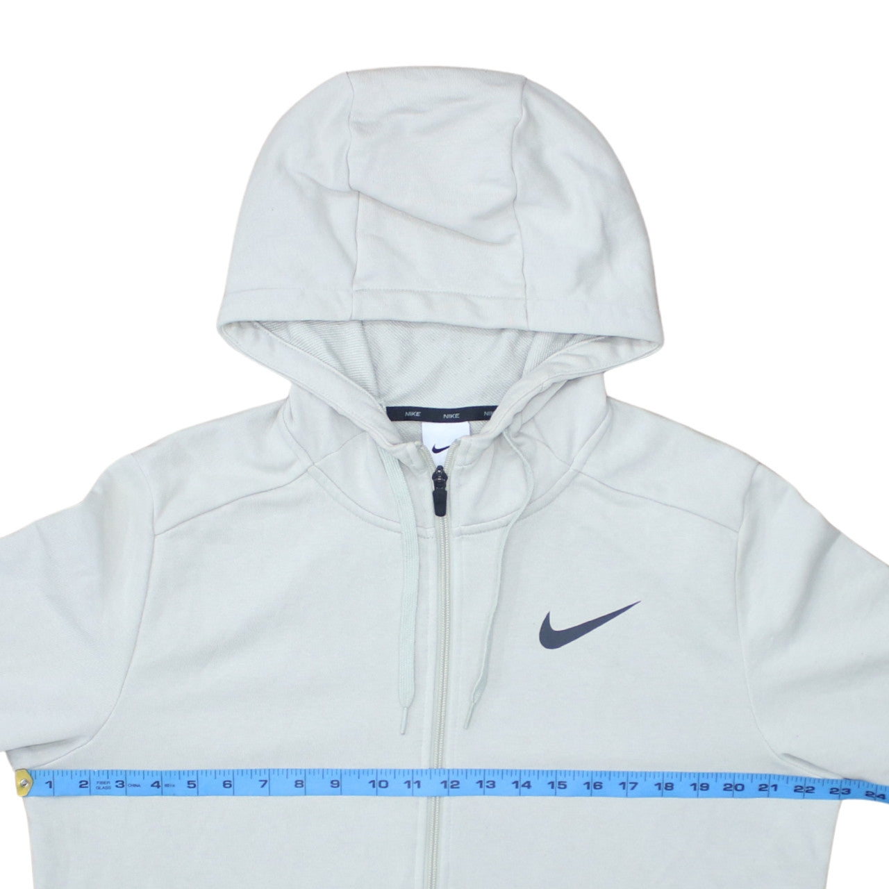 Nike Mens Grey Dri-FIT Full Zip Hoodie Sweatshirt Size M