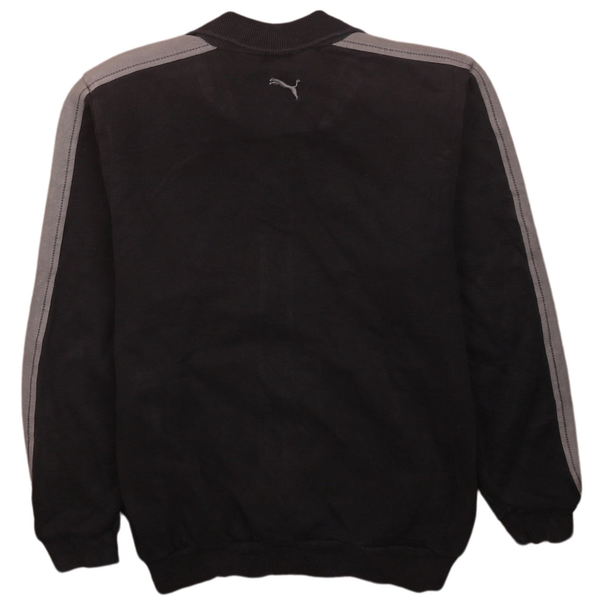 Puma Boys Black Track Jacket Size 12 Years Full Zip Logo Sportswear