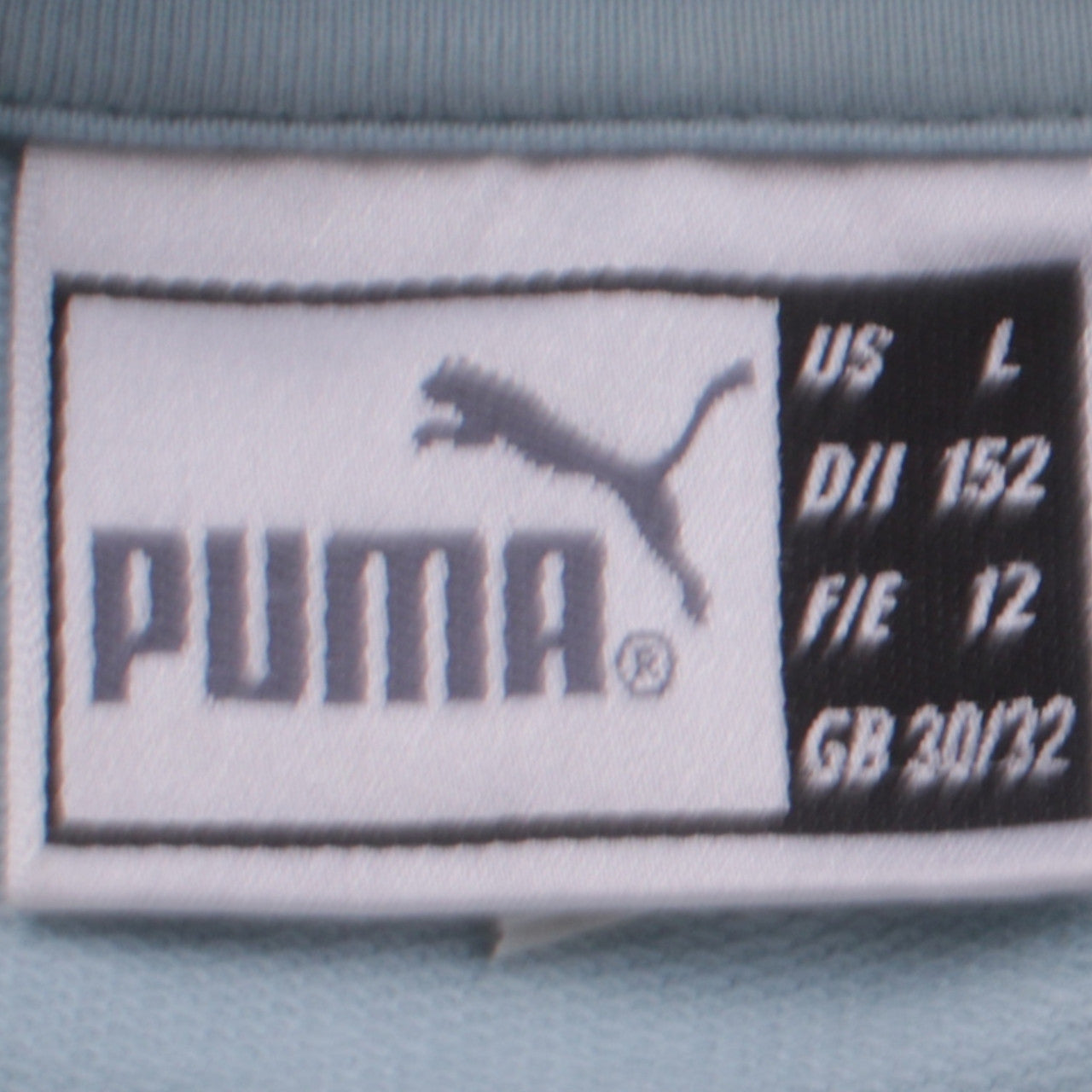 Puma Womens Blue Pullover Sweatshirt Size 12 Crew Neck Logo