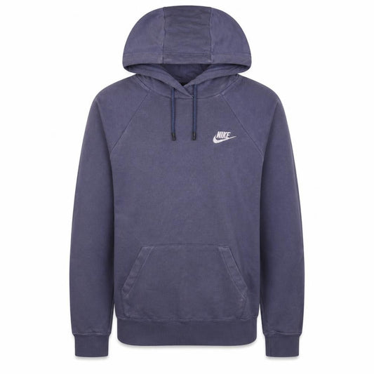 Front view of Nike women’s blue pullover hoodie xs hooded sweatshirt