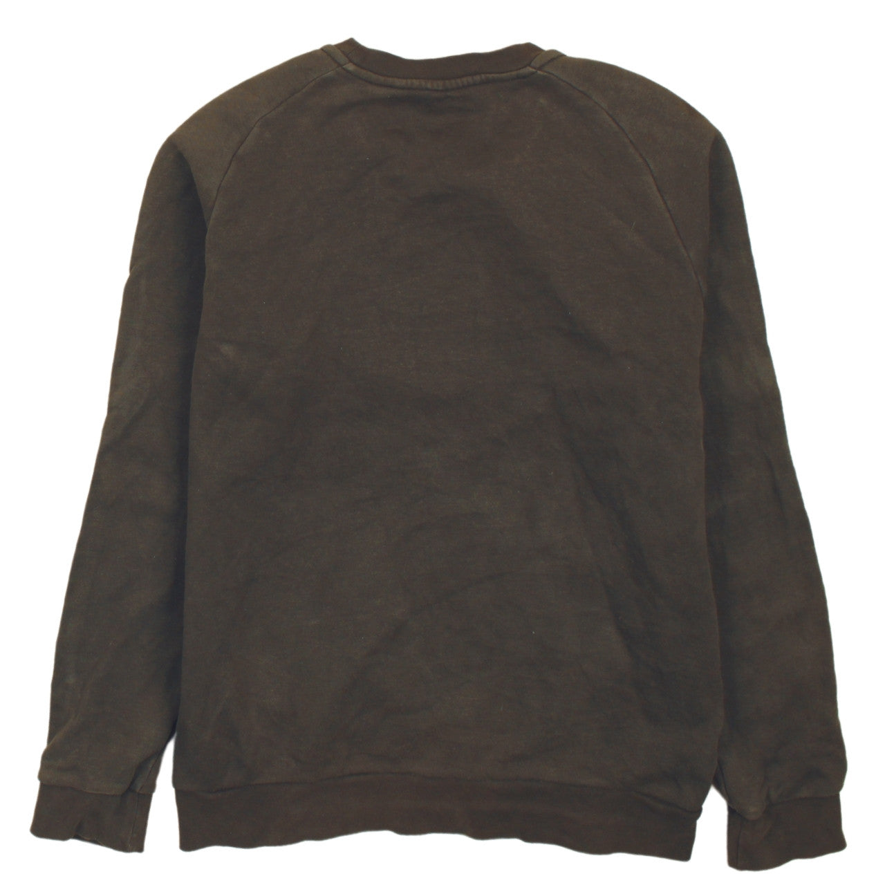 Adidas Boys Brown Pullover Fleece Sweatshirt M Regular Fit Long Sleeve