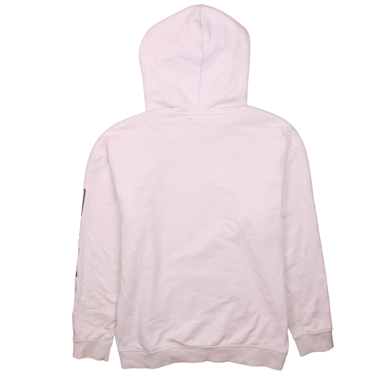 Vans Men’s White Pullover Hoodie Small Logo Graphic Fleece