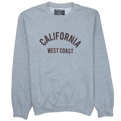 Additional front view of PRETTYLITTLETHING Women’s Grey California West Coast Pullover Sweatshirt, size S