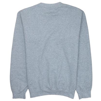 Brand and care label for PRETTYLITTLETHING Women’s Grey California West Coast Pullover Sweatshirt, size S