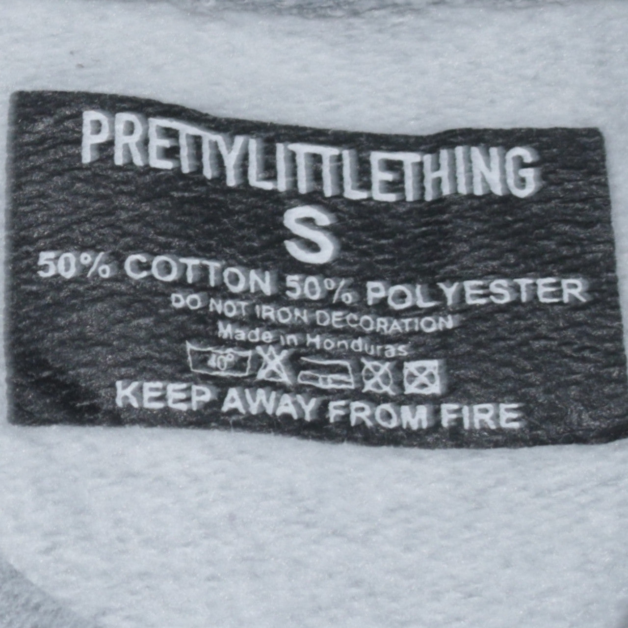 PrettyLittleThing Women’s Grey California West Coast Pullover Sweatshirt Size S