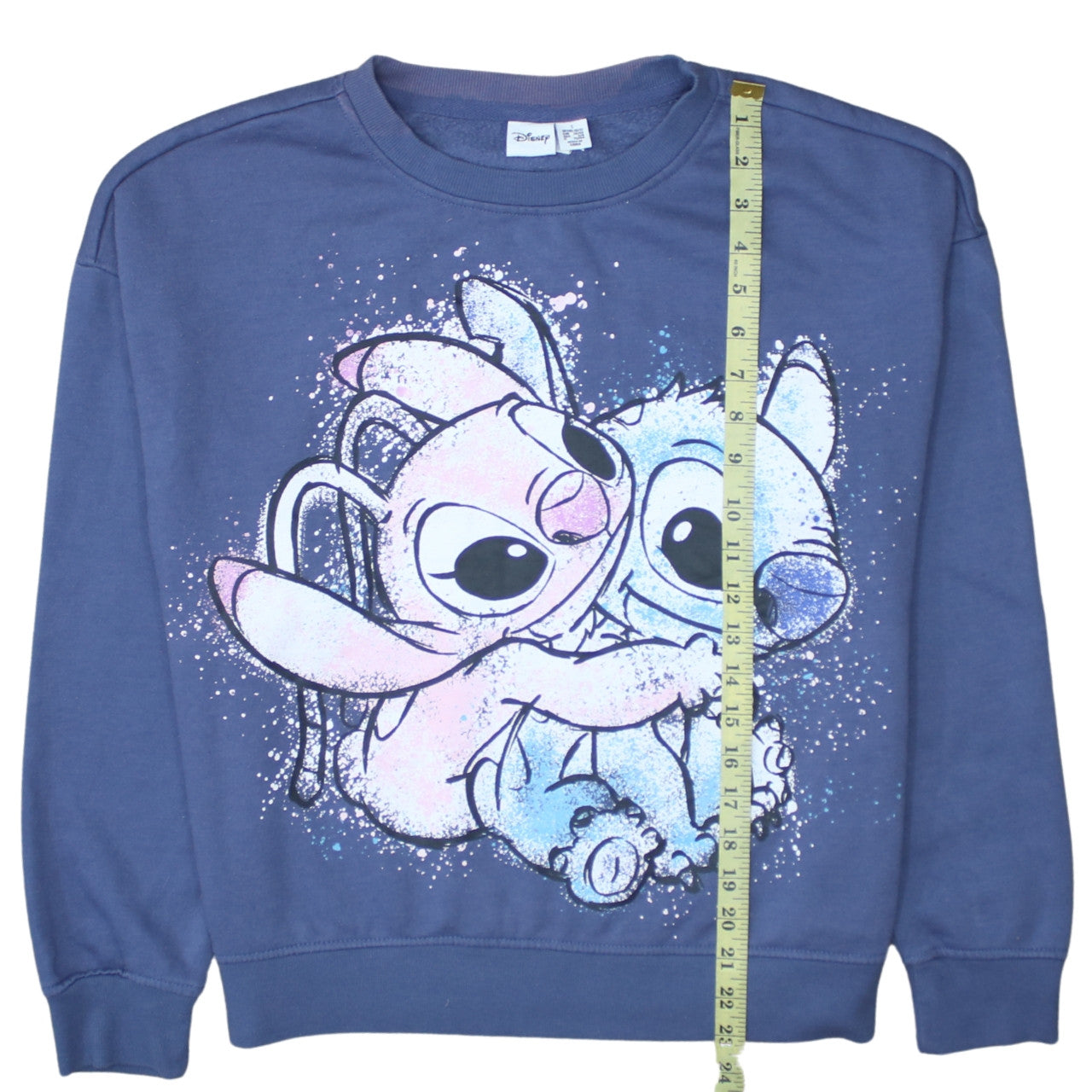 Disney Primark Womens Blue Lilo & Stitch Sweatshirt Size S 10/12