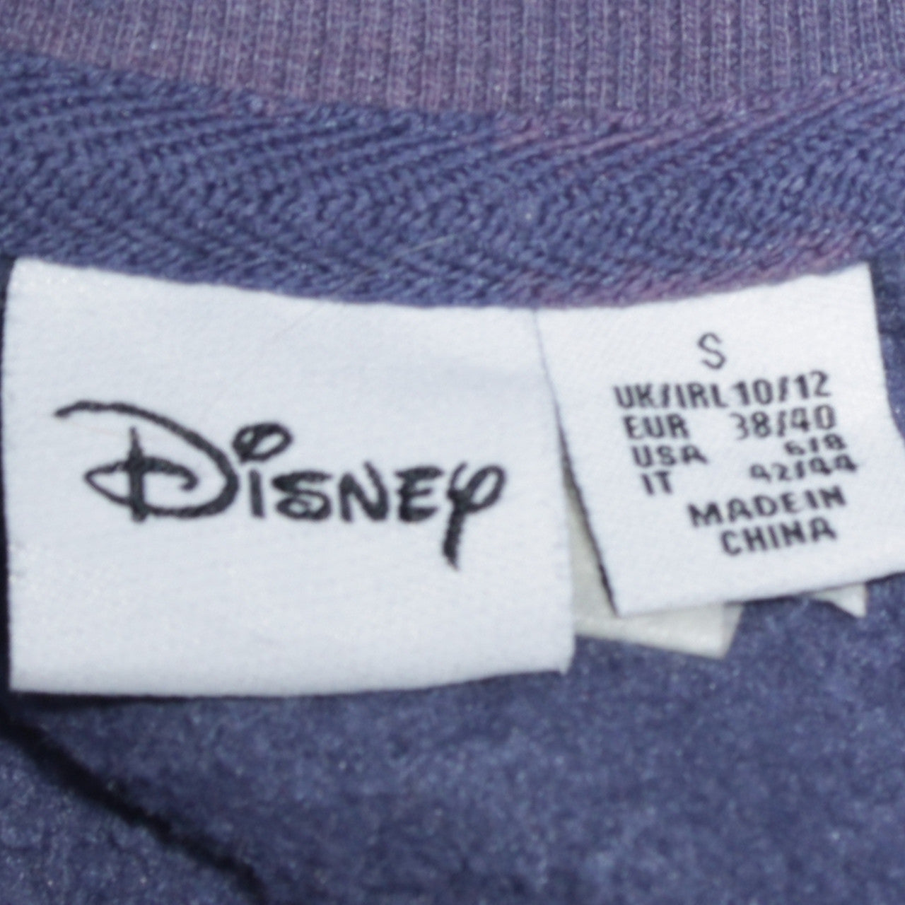 Disney Primark Womens Blue Lilo & Stitch Sweatshirt Size S 10/12
