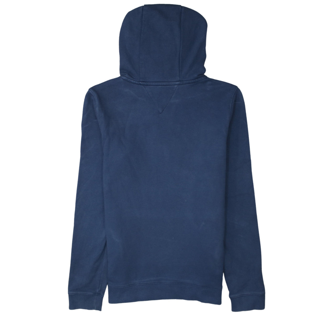 Tommy Hilfiger Boys Blue Pullover Hoodie Size 176 Logo Cotton Sweatshirt