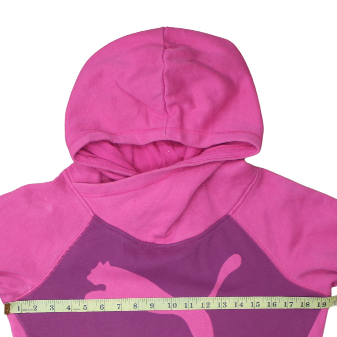 Puma Women's Pink Pullover Hoodie Size 12 Cotton Blend Casual
