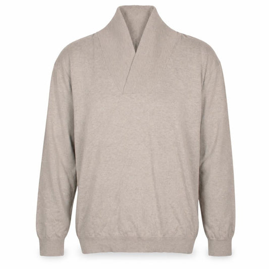 Nautica Men's Beige 2XL Cotton V-Neck Pullover Jumper