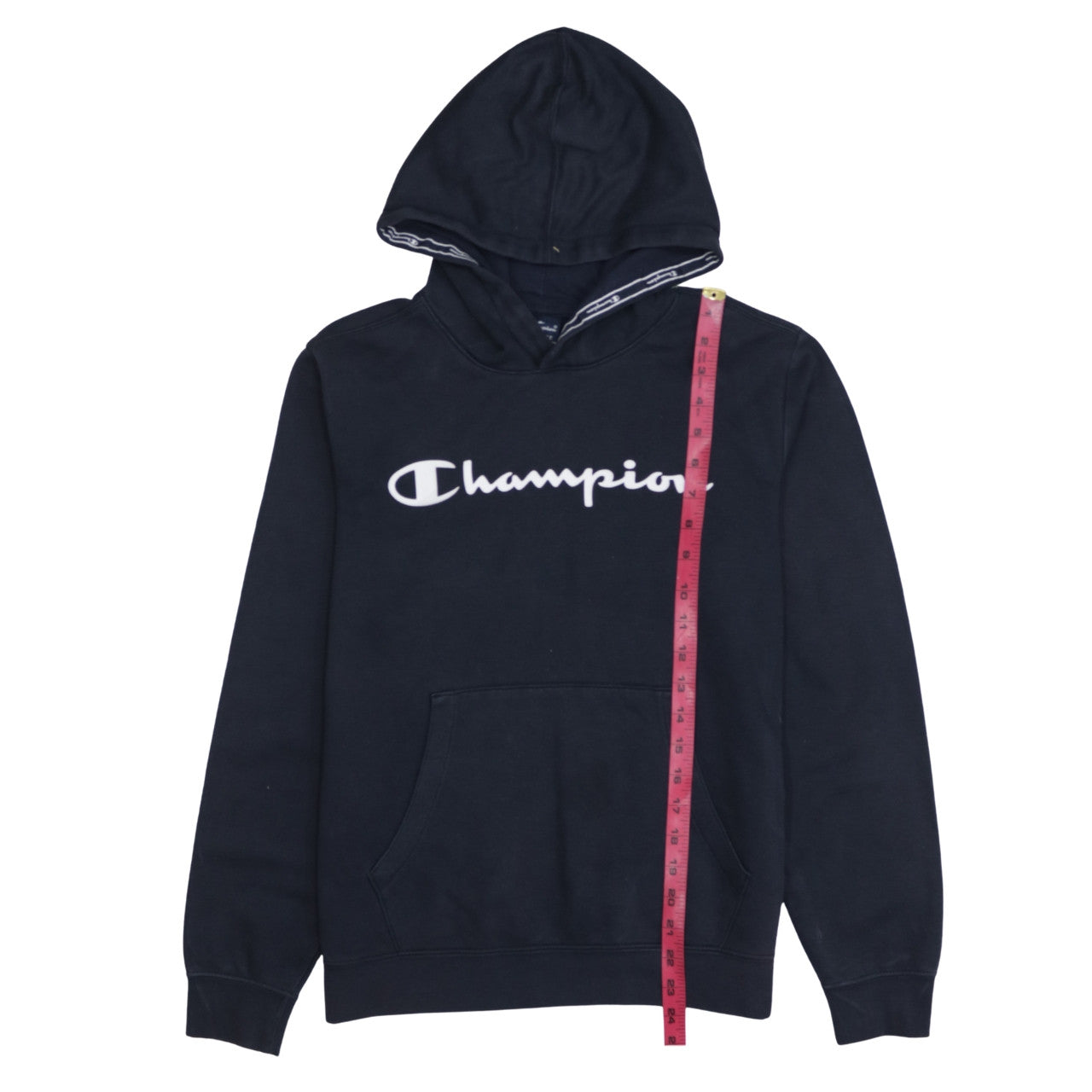 Champion Boys Black Hoodie 2XL 15-16 Years Pullover Fleece Sweatshirt