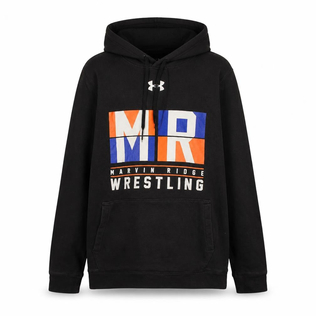 Under Armour Men's Black Wrestling Hoodie Small Pullover Fleece