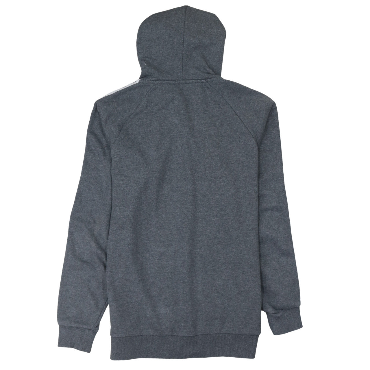 Adidas Men Grey Full Zip Hoodie Size M Regular Fit Sportswear