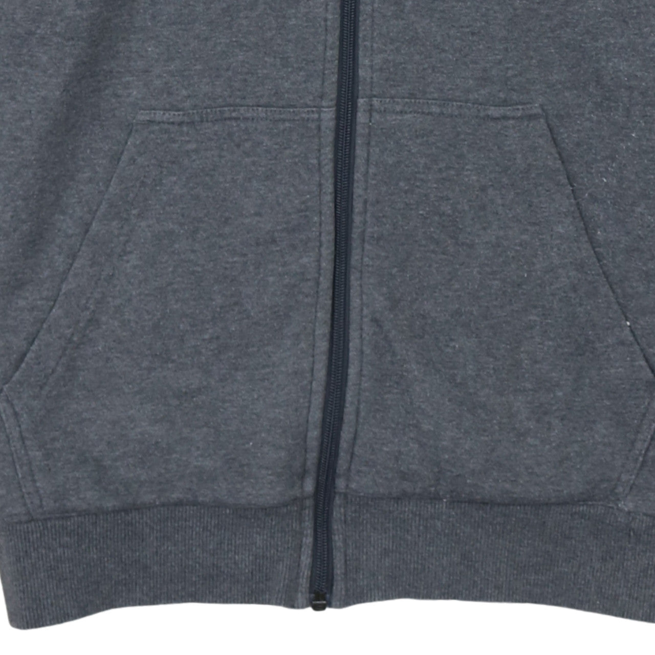 Adidas Men Grey Full Zip Hoodie Size M Regular Fit Sportswear