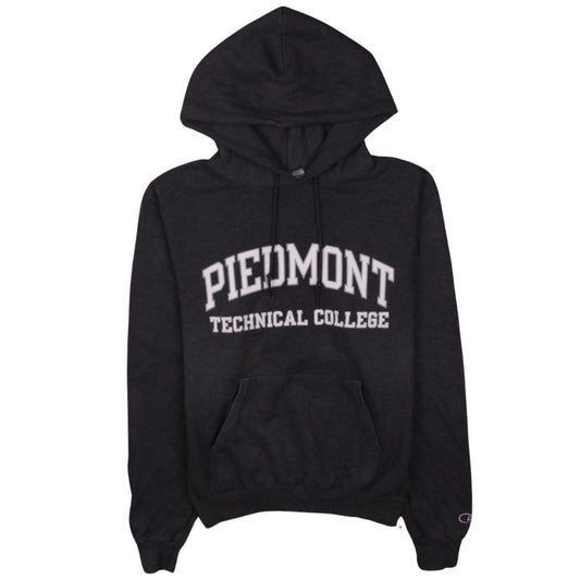 Champion Men's Black Pullover Hoodie S Piedmont College Graphic