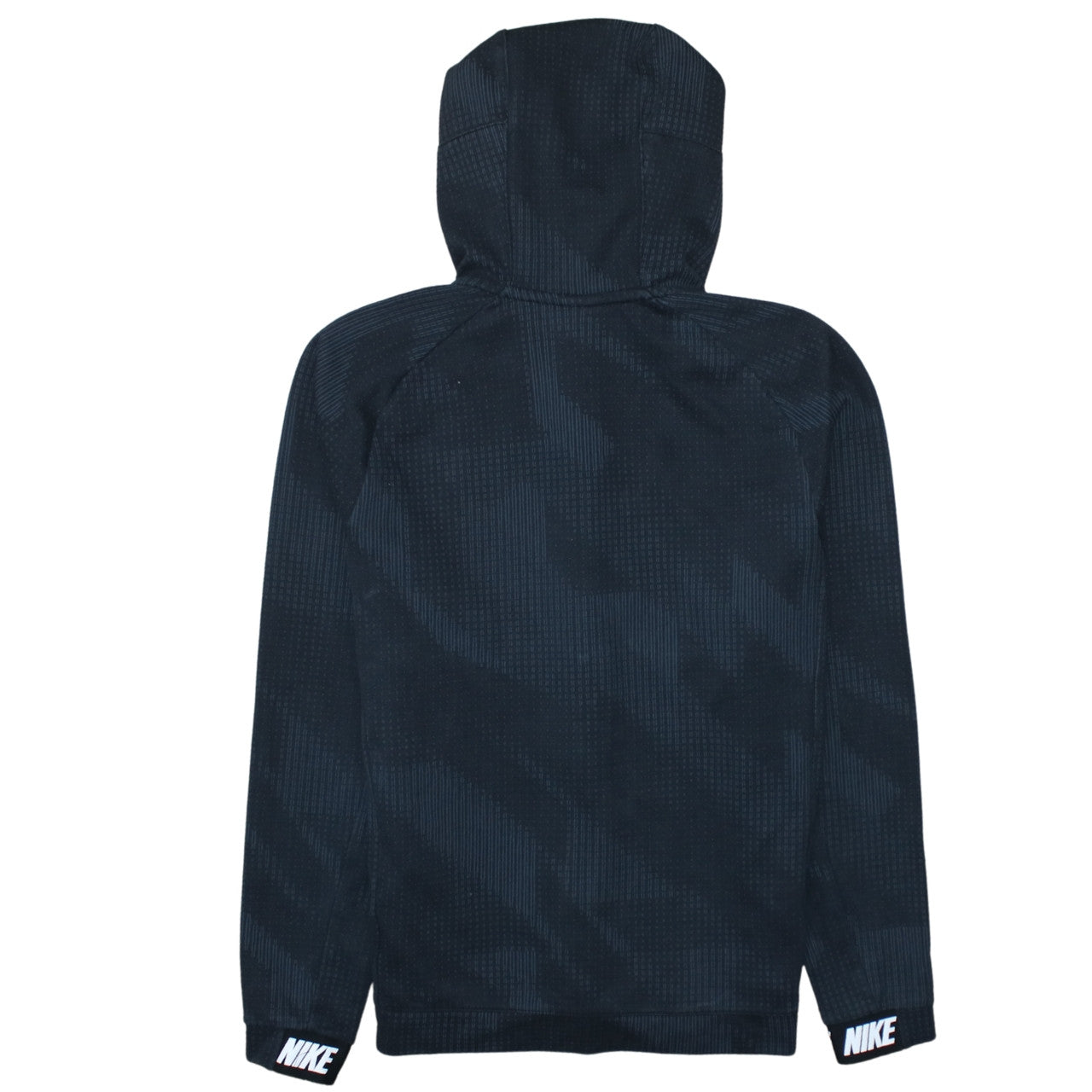 Nike Men's Black Full Zip Hoodie Size S Sportswear Cotton Blend