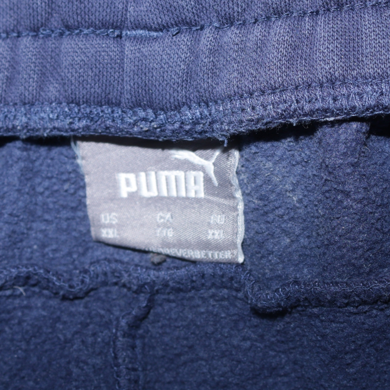Puma Men's Blue 2XL Fleece Jogger Sweatpants with Pockets