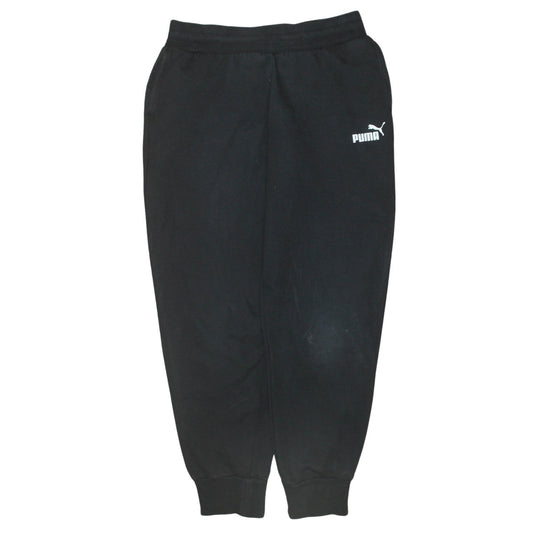 Puma Men's Black Small Regular Fit Jogger Fleece Sweatpants