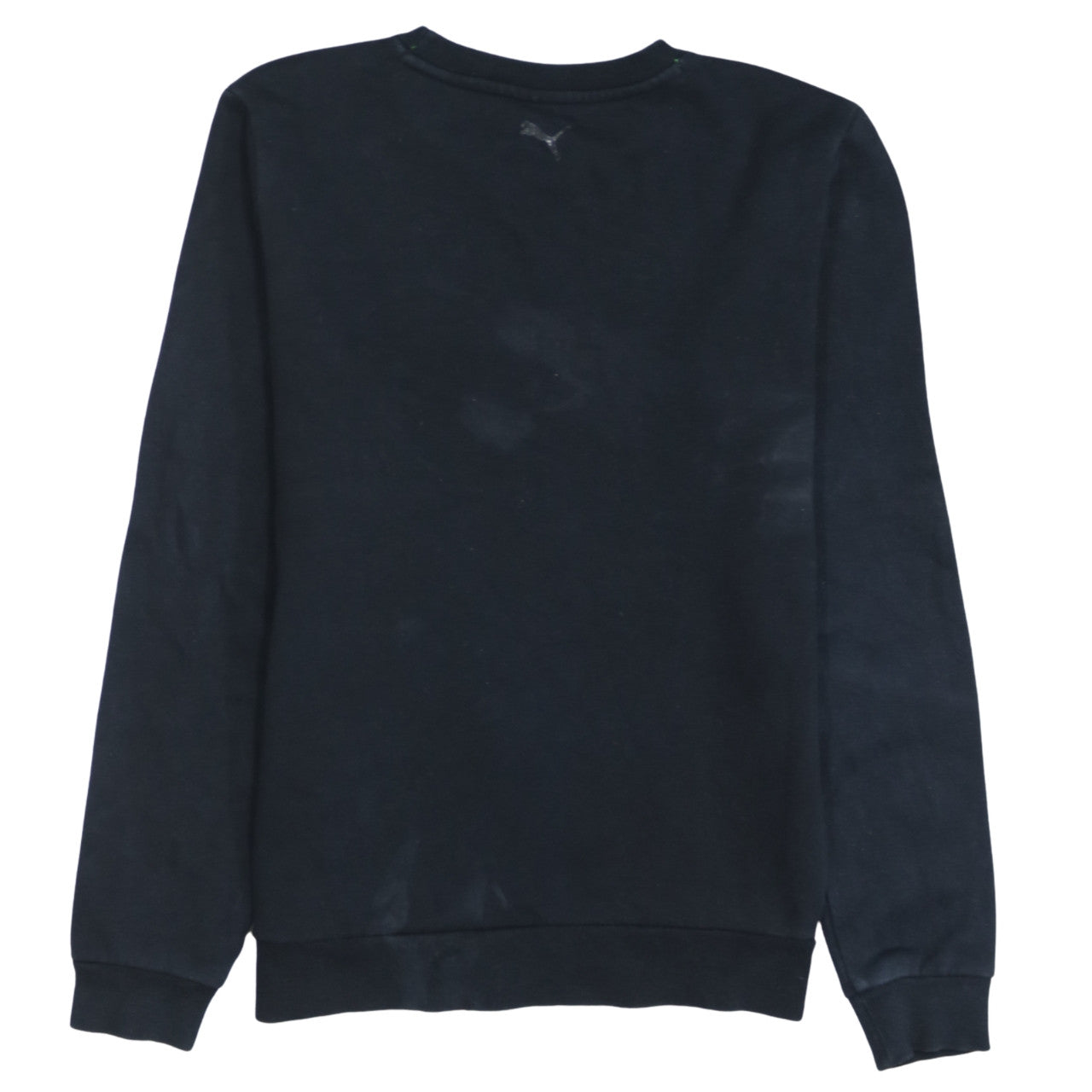 Puma Boys Black Crew Neck Graphic Logo Pullover Sweatshirt 14 Years