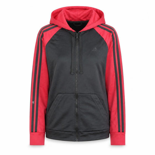 Adidas Women’s Grey & Pink Full Zip Hoodie Size S