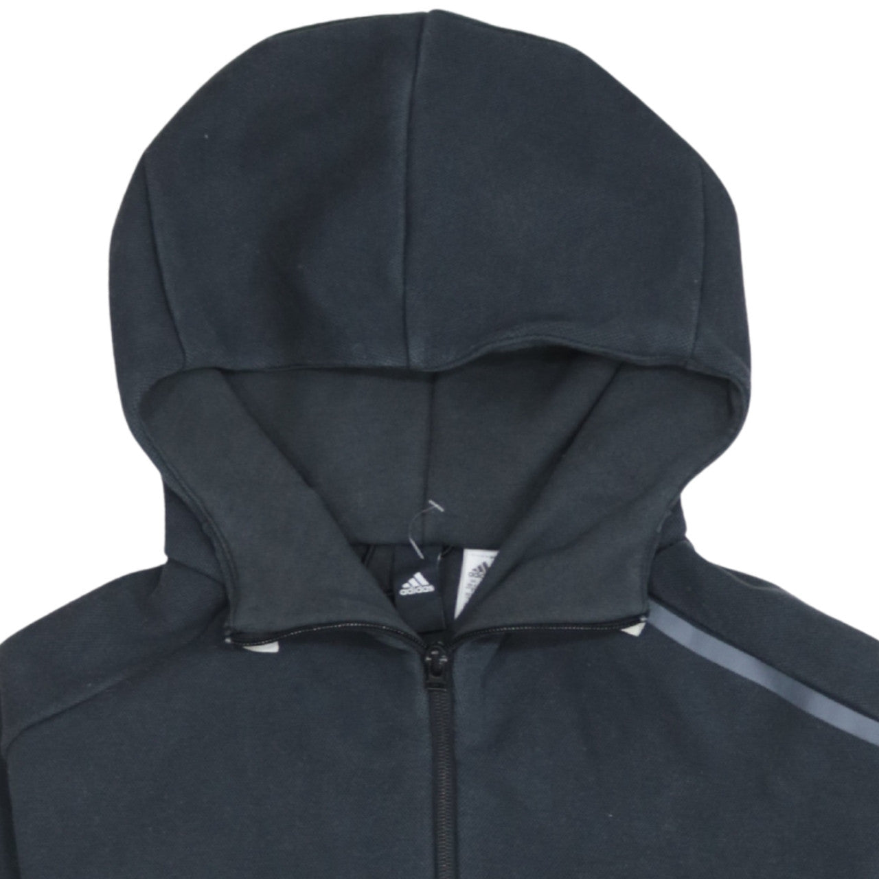 Adidas Men's Black XS Full Zip Fleece Hoodie