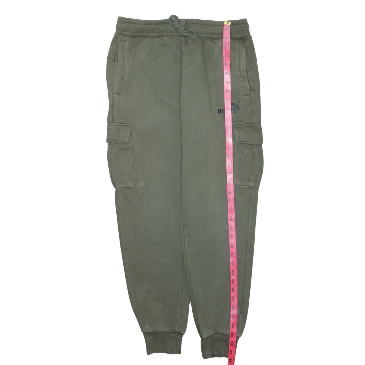 Puma Men's Green Regular Fit Jogger Trousers Size M