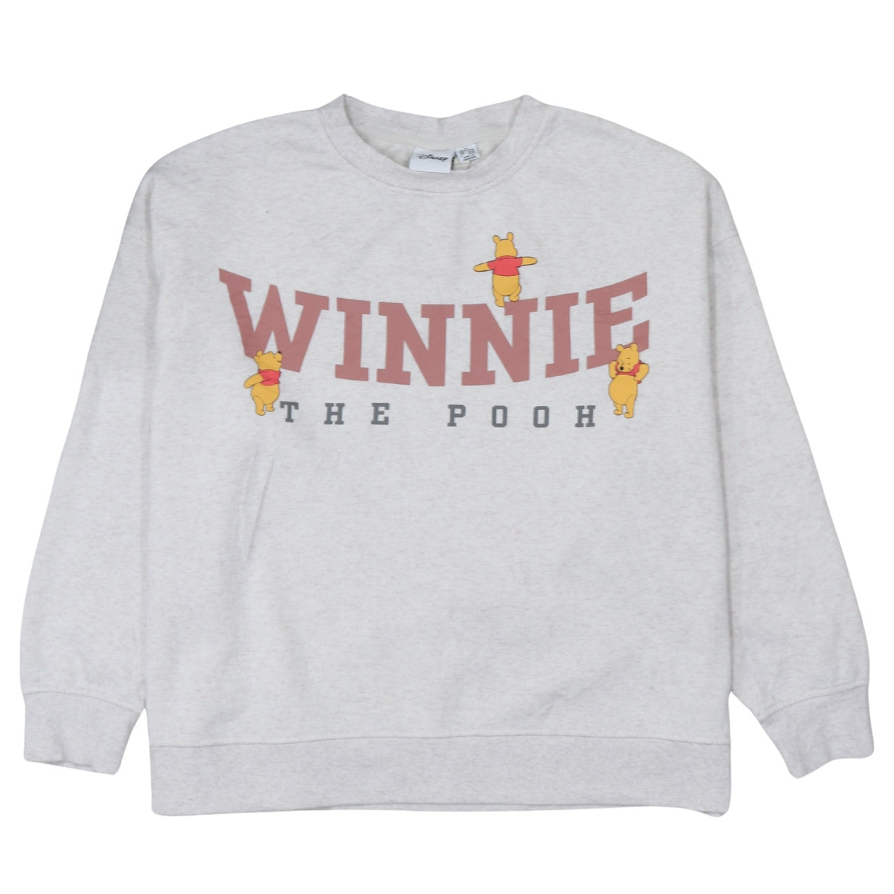 Disney Women's Grey Winnie the Pooh Sweatshirt XL Pullover Casual
