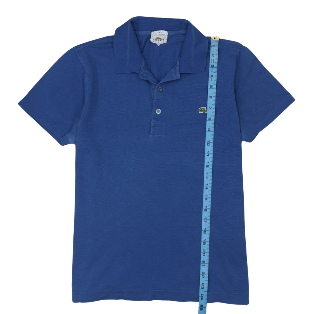 Lacoste Sport Men's Blue Slim Fit Cotton Polo Shirt Size L